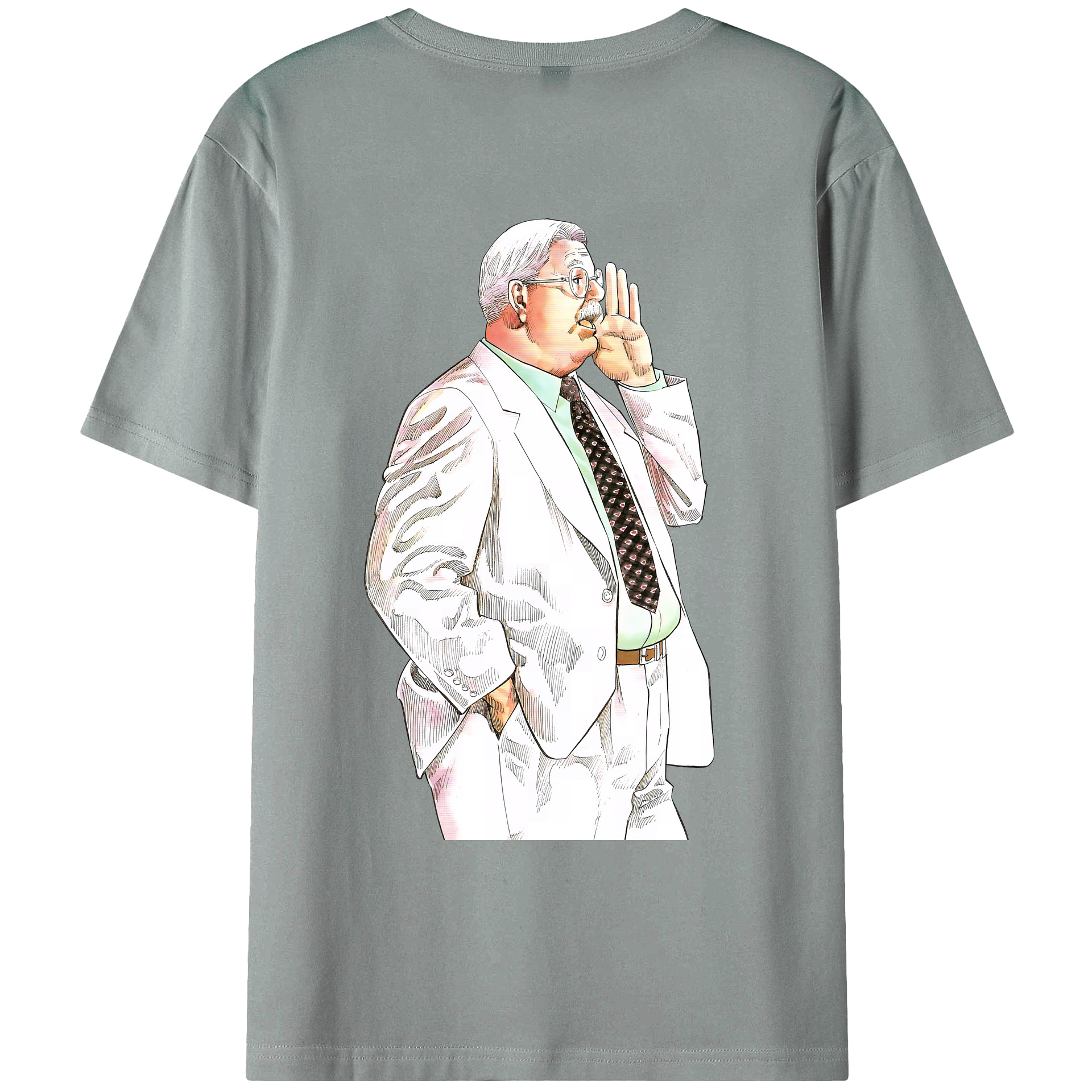（画像用） SLAM DUNK／スラムダンク 綿100％ メンズ半袖Tシャツ（バックプリント） 通気性